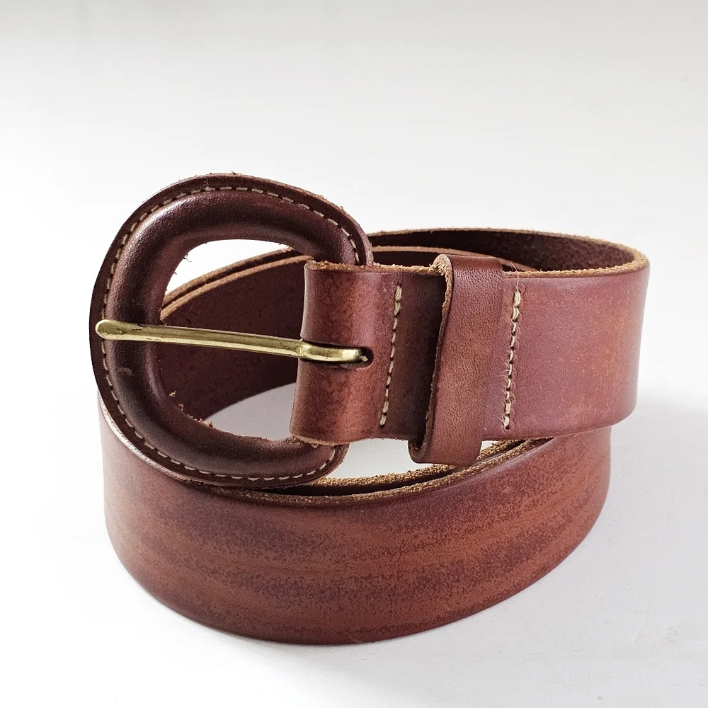 Polo Ralph Lauren Italian Saddle Genuine Leather Brown Belt Men’s Medium 75/30